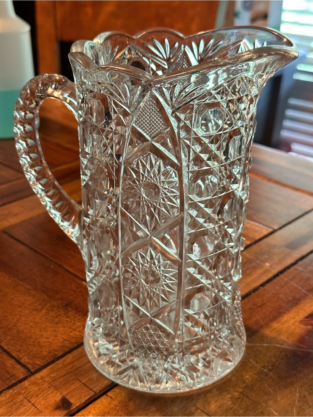 cut glass pitcher